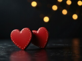 Obraz premium heart shaped candle