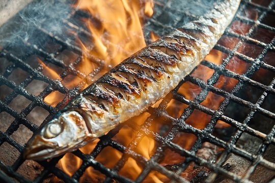 魚, 秋刀魚, 秋, 食事, 火, 炭火, 旬, 焼き魚, fish, autumn swordfish, autumn, meal, fire, charcoal fire, season, grilled fish
