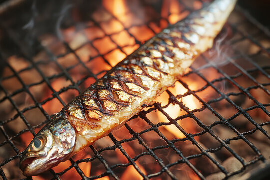 魚, 秋刀魚, 秋, 食事, 火, 炭火, 旬, 焼き魚, fish, autumn swordfish, autumn, meal, fire, charcoal fire, season, grilled fish