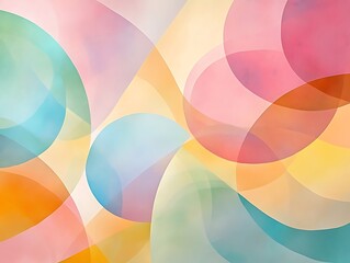 Dreamy Pastel Spheres: A Soft Abstract Composition