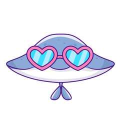 Cute Stingray Cartoon Kawaii Sticker. Character Vector Illustration