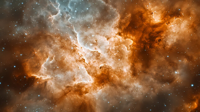 Cosmic nebula background - galaxy space universe backdrop - starry sky astral space. Aether. Illustration