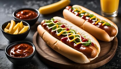 Classic Hot Dogs with Toppings
