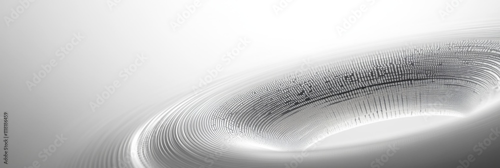 Poster digital abstract wave pattern in monochrome design