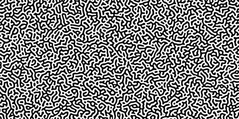 Abstract truing organic wallpaper Turing reaction diffusion monochrome seamless pattern .Monochrome Turing reaction background .Natural seamless line pattern. Linear design with biological shapes	
