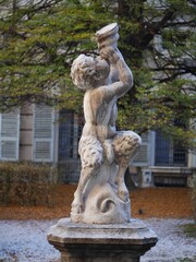 Obraz premium fountain in the park,palazzo Bianco,rolli Genova