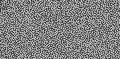 Abstract truing organic wallpaper Turing reaction diffusion monochrome seamless pattern .Monochrome Turing reaction background .Natural seamless line pattern. Linear design with biological shapes	

