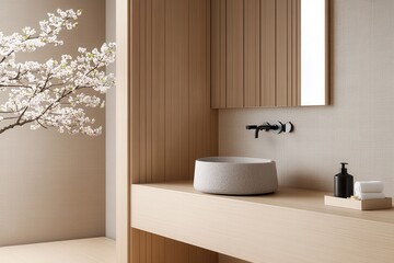 Luxurious Silk Kimono Fabric with Intricate Cherry Blossom Pattern