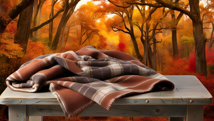  Phoenix A Plush Earthtoned Plaid Blanket Delicately R 0