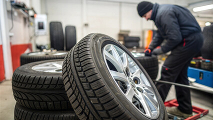 Winter tire service, tire replacement, and installation