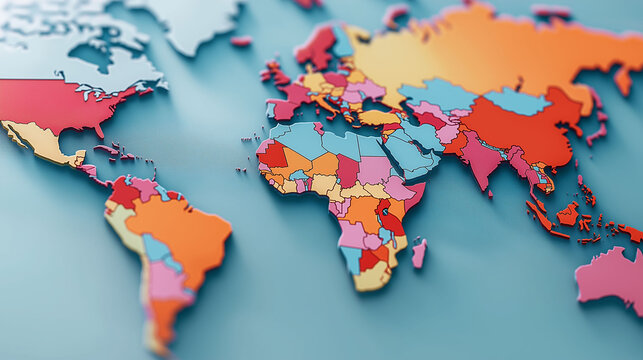 Global GDP economy analysis concept. Global GDP growth represented in a world map, featuring economic indicators and data visualizations for analysis and educational purposes.