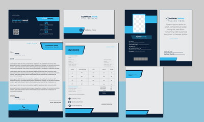 brand identity design, Corporate identity branding template, Professional Business Branding including Letter Head, Student Community Identity Set, Modern business stationery collection.