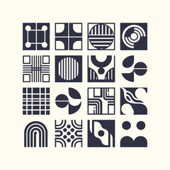 Abstract Geometric Graphic Elements Set Vector Design Illustration