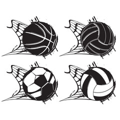 Vector work sport sets design