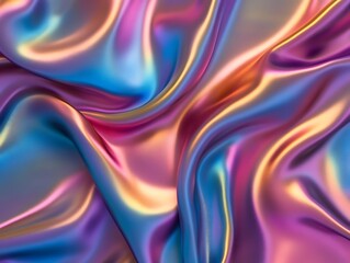 Naklejka premium A suitable title for this image could be Ethereal Waves: Translucent Flow of Light and Color