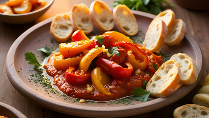 Title: "Phoenix: A Warm and Inviting Ajvar Appetizer Dish"

