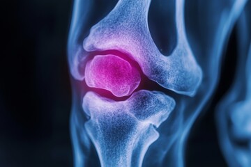 Human Knee Joint with Arthritis Showing Inflammation
