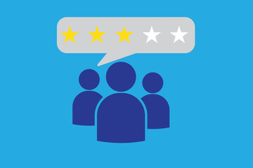 Customer experience icon in stroke line.