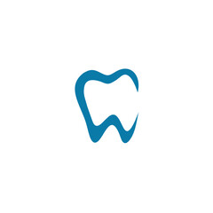 Tooth icon for dentistry clinic logo design