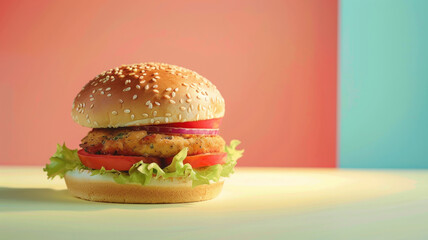 fresh and yummy burger