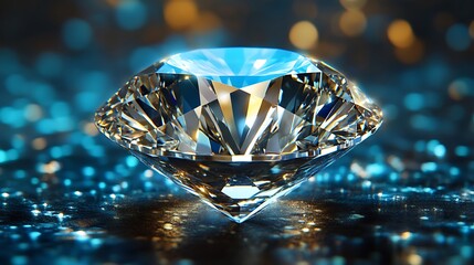 Luxurious macro photography glistening diamonds and sparkling views