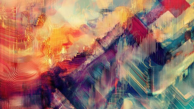 Intricate algorithmic patterns emerge in vivid colors, showcasing the creativity and complexity of digital art. This artwork invites viewers to delve into abstract concepts through texture and shape