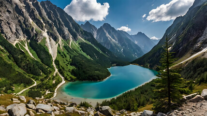 Fototapeta premium Morskie Oko: The Jewel of the Tatra Mountains