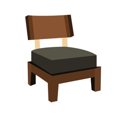 wooden chair isolate