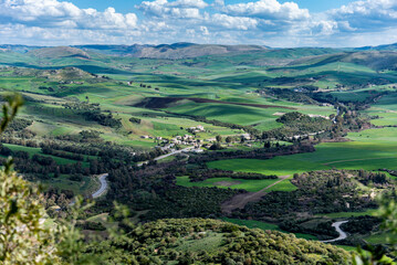 Beautiful landscape view from the north of Tunisia