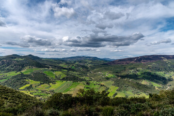 Obraz premium Beautiful landscape view from the north of Tunisia