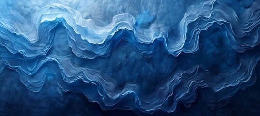 Obraz premium Artistic bold cool drawing layered textures featuring angular shapes and smooth gradients leaving copy space for design