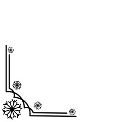 Snowflake Corner Border 