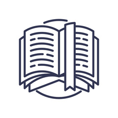 Open book with bookmark symbolizes continuous learning and knowledge acquisition.