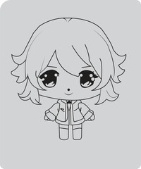 Print cute doll picture