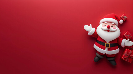 Obraz premium christmas banner In the theme of Santa Claus 