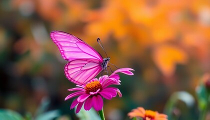 Obraz premium butterfly on flower