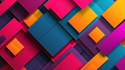 Modern abstract background featuring vibrant color blocks and clean lines, ideal for professional mockups
