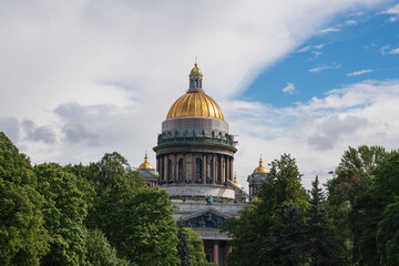 St. Isaac's Cathedral in St. Petersburg. Museums of Petersburg. Architecture of Russia. Poster of St. Petersburg. High quality photo High quality photo