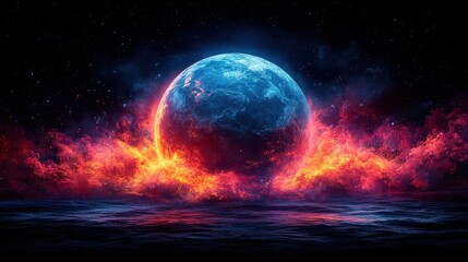 Textured Convex Surface of Planet Earth Imagery