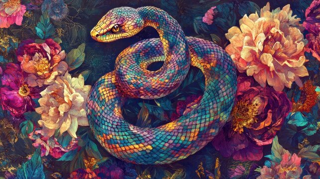 Snakes in the Flowers
