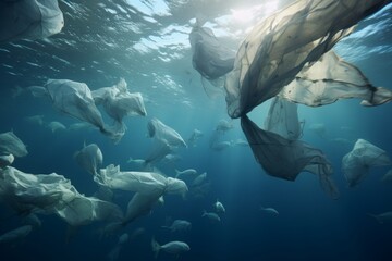 Fototapeta premium The impact of ocean pollution on marine life and ecosystems a global concern for our planet