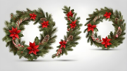 Christmas wreath isolated on a white or translucent backdropBy Luckygraphics