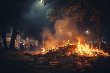 The environmental impact of open burning of waste in natural settings and its consequences