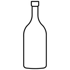 A simple Bottle of Wine vector