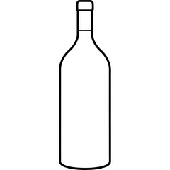 A simple Bottle of Wine vector
