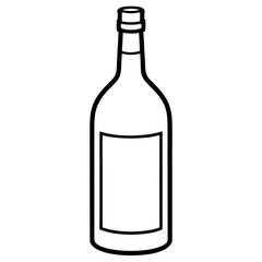 A simple Bottle of Wine vector