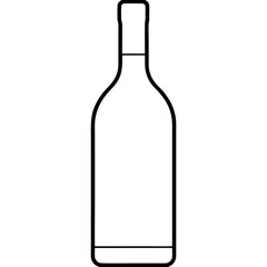 A simple Bottle of Wine vector