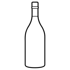 A simple Bottle of Wine vector