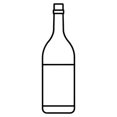 A simple Bottle of Wine vector