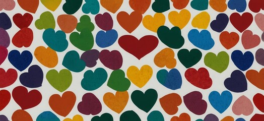  heart in rainbow colors. Diversity and equal rights